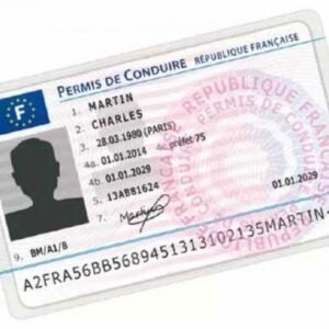 Registered French Drivers licence